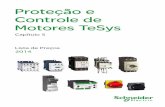 Proteção e Controle de Motores TeSys · todos os motores de gaiola normais, elevadores, escadas rolantes, correias transportadoras, elevadores de canecas, compressores, bombas,