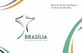 Manual de Uso da Marca 57 Anos de BrasíliaManual de so da Marca 56 Anos de Brasília 9 1.7 – Cores institucionais CMYK – RGB – Pantone – Hexadecimal CMYK RGB Pantone Hexadecimal