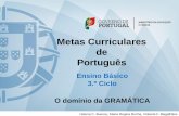 Metas Curriculares de Português · 6. Os exercícios propostos deverão ser em número elevado e de natureza variada, de modo a solicitarem operações cognitivas de graus diversos