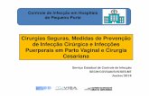Cirurgias Seguras, Medidas de Prevenção de Infecção ... · 4- Brasil. Agência Nacional de Vigilância Sanitária. Segurança do Paciente e Qualidade em Serviços de Saúde: Medidas
