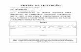 EDITAL DE LICITAÇÃO · EDITAL DE LICITAÇÃO PREGÃO PRESENCIAL N°: 127/2011 PROCESSO N°: 0012924/2011 1 – PREÂMBULO A Prefeitura Municipal de Araguari-MG, torna público que,