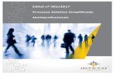 Edital nº 001/2012idtech.org.br/uploads/17009_edital 001-2017.pdf · O Teste de Digitação será realizado através de sistema próprio do Instituto de Desenvolvimento Tecnológico