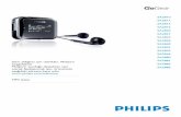 SA28xx IFU TR - download.p4c.philips.com · Satın aldığınız için tebrikler, Philips’e hoşgeldiniz! Philips’in sunduğu destekten tam olarak faydalanmak için, ürününüzü