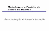 Modelagem e Projeto de Banco de Dados I · 2010-01-11 · adicionais de caracterização semântica que podem ser agregados aos modelos básicos de E-R para um completo e melhor entendimento