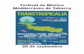 Festival de Música Mediterránea de Tabarca · 2017-09-18 · guitarras de rock alternativo de los 90 de sus canciones. Casi todo vale en la coctelera de sonidos de Los Manises,