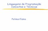 Linguagens de Programação Conceitos e Técnicasvitorsouza/wp-content/uploads/teaching... · 2013-11-20 · Polimorfismo Linguagens de Programação 2 Tipos de Dados Definem um conjunto