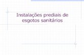 Instalações prediais de esgotos sanitáriossertecrj.com.br/wp-content/uploads/2015/07/Instalacoes... · 2019-10-01 · Esgotos sanitários Segundo a NBR 8160/99 (antiga NB19) O