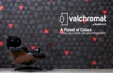 A Forest of Colourem toda a espessura, ideal para fresar e explorar a tridimensionalidade. ® Valchromat is a wood fibre panel coloured throughout, ideal for machining and 3D routing..