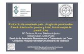 Protocolo de anestesia para cirugía de paratiroides ...chguv.san.gva.es/docro/hgu/document_library... · • 30% de pacientes > 70 años en estadio III (clasificación CKD) • ...