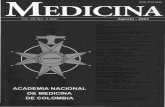 Academia Nacional de Medicina - Vol. 25 No. 2 (62) Agosto - 2003 vol 25... · 2011-03-14 · Órgano Informativo de la Academia Nacional de Medicina de Colombia-Fundada en julio de