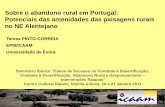Sobre o abandono rural em Portugal: Potenciais das amenidades … · 2011-09-26 · dinâmicas locais que se reflectem na paisagem open agricultural area forest plantation agro-silvo-pastoral