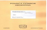 “CUADERNOS DE POLITICA EXTERIOR ARGENTINA” · Iniciado en 1985 como grupo de trabajo e investigación en el ámbito docente de la Facultad de Ciencia Política y Relaciones Internacionales