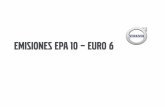 EMISIONES EPA 10 –EURO 6VOLVO EURO 6 –TECNOLOGIA SCR+EGR 1. Motor Los nuevos componentes del motor mejoran el flujo de los gases y garantizan que los gases de escape lleguen al