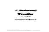 Vocalise - evertonbackes.com Op 34 No 14 - S. Rachmaninoff (Piano e...Vocalise, op. 34, n º 14 é uma canção de Sergei Rachmaninoff, publicado em 1912 como o último de suas catorze
