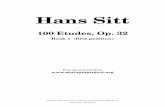 Hans Sitt - Livros Grátislivros01.livrosgratis.com.br/pm002679.pdf · 2016-01-25 · Free sheet music from Book 1 (ﬁrst position) 100 Etudes, Op. 32 Hans Sitt Last update: 2007/Feb/13