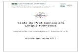 Teste de Proficiência em Língua Francesaªs.pdf · 2018-06-05 · Exame de Proficiência em Língua Francesa 2º Semestre/2017 Programa de Pós-Graduação em Filosofia-PPGFIL Les