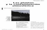 Las plantas la contaminación atmosférica I · 10 .2 10 .' 1 1 o 2 mas y que se producen por la acción Dihmetro de las particulas (pm) aerodinámica de la vegetación o bos- ques