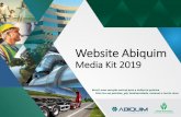 Website Abiquim Media Kit 2018 · as atividades da Abiquim, o website da associação representa uma importante via de acesso das empresas associadas a todo trabalho realizado por
