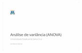 Análise de variância (ANOVA)nbcgib.uesc.br/.../est_experimental/intro_anova.pdf · 2018-08-17 · A anova revolucionou a ciência do século XX e ainda continua soberana. Um pouco