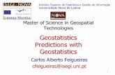 Geostatistics Predictions with Geostatistics - INPEcarlos/Academicos/Cursos... · • Geostatistics use the stationary hypothesis on these procedures to Estimate and Simulate values