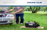 Geradores de Energia 2019 - Schulz · • Bobinagem do alternador em cobre • Com regulador automático de tensão AVR (mantém a tensão estável) • Ignição eletrônica •