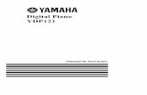 Digital Piano YDP121 - usa.yamaha.com · do YDP-121. Há também 50 canções de piano que poderão ser reproduzidas individualmente, todas em seqüência, ou em ordem aleatória.