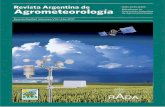Revista argentina de AGROMETEOROLOGIA · RADA REVISTA ARGENTINA DE AGROMETEOROLOGÍA Centro de Relevamiento y Evaluación de Recursos Agrícolas y Naturales Av. Valparaiso s/n - C.C.