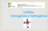 Catálise homogênea e heterogêneadocente.ifsc.edu.br/michael.nunes/MaterialDidatico/Processos Químicos... · - A adsorção é comumente um primeiro passo essencial na catálise
