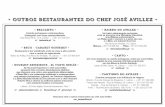 Outros restaurantes do Chef José Avillez • · 2020-03-03 · um Páteo onde o marisco e o peixe são reis, e o Beco, um Cabaret Gourmet. Rua Nova da Trindade, 18, Lisboa Taberna