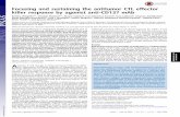 Focusing and sustaining the antitumor CTL effector killer … · Focusing and sustaining the antitumor CTL effector killer response by agonist anti-CD137 mAb Bettina Weigelina,1,