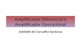 Amplificador Diferencial e Amplificador Operacionalprofessor.ufop.br/sites/default/files/adrielle/files/amplificador_diferencial_1.pdf · O Amplificador Diferencial. O Amplificador