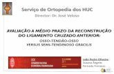 Serviço de Ortopedia dos HUCrihuc.huc.min-saude.pt/bitstream/10400.4/1197/1/LCA.pdf · AVALIAÇÃO A MÉDIO PRAZO DA RECONSTRUÇÃO DO LIGAMENTO CRUZADO ANTERIOR: OSSO-TENDÃO-OSSO
