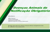 Doenças Animais de Notificação Obrigatória · - Lista de doenças → base do SIZ - Sistema de Informações Zoossanitárias - Necessidade de instrumento normativo único sobre