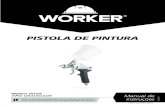 PISTOLA DE PINTURA - worker.com.brA Pistola de Pintura WORKER é testada, inspecionada e embalada na planta de produção. Ao receber o produto, certifique-se de que não ocorreram