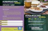  · CONCURSO DE TAPAS TAPEANDO rsoRA Y GANA! Anímate a participar y probar las tapas a concurso, acornpañadas de copa de vino, cerveza o agua por 2,50 €.