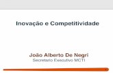 Inovação e Competitividade - FGV-EESPeesp.fgv.br/sites/eesp.fgv.br/files/file/DeNegri.pdf · 2018-07-02 · O número de pós-graduados em P&D nas empresas passou de 2.953 em 2000