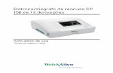 Eletrocardiógrafo de repouso CP 150 de 12 derivações ... · W – Wi-Fi 4 – IEC, reutilizável Nota A opção de espirometria está disponível somente em inglês. Exemplos: