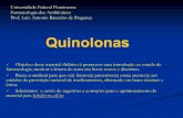 QUINOLONAS - Universidade Federal Fluminense · 2019-01-29 · Quinolonas Objetivo deste material didático é promover uma introdução ao estudo de farmacologia, motivar a leitura