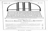 RA141 - Asociación Argentina Amigos de la Astronomía · 2017-07-12 · El se en una observaciÓn fundamental: que las estrellas del Féoix y de la Cruz del Sur So' hallan mente