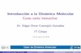 Introducci on a la Din amica Molecular Curso corto interactivoiqcelaya.itc.mx/~omar/Docencia_files/EjerciciosEOCG60Aniv.pdf · como archivos de estructura o de interacci on par. En