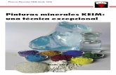 Pinturas minerales KEIM: una técnica excepcional Un ...por silicatos insolubles. Este proceso de petrificación se conoce con el término de “silicificación”. El corte de sección