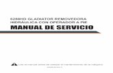 6280HD GLADIATOR REMOVEDORA HIDRÁULICA CON …€¦ · Lea el manual antes de realizar el mantenimiento de la máquina 403092 (6 Rev G 6280HD GLADIATOR REMOVEDORA HIDRÁULICA CON