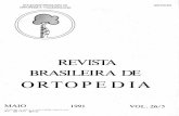 BRASILEIRA DE...1991/05/05  · cia prognóstica da localização do traço de fratura na fise, Sal ter & Harris  desenvolveram um sistema de classifi cação que é bastante