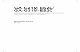 GA-G31M-ES2L/ GA-G31M-ES2C - GIGABYTE · 2010-07-08 · Placa base GA-G31M-ES2L/ES2C - 8 - B. Siga los pasos que se indican a continuación para instalar correctamente el microprocesador