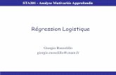 Régression Logistiquemaths.cnam.fr/IMG/pdf/logistic_regr_fr_cle479dfe.pdf · • L'espérance π est modélisée en fonction de X: π (x). • En particulier, π dépend d’une