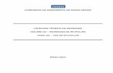 CATÁLOGO TÉCNICO DE MATERIAIS VOLUME III MATERIAIS DE PP ...€¦ · companhia de saneamento de minas gerais catÁlogo tÉcnico de materiais volume iii – materiais de pp/pvc/pe