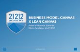 21212 Academy - Business Model Canvas X Lean Canvas canvas em no m£Œximo 20 minutos. Apesar de parecer