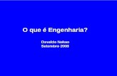 O que é Engenharia? · 2012-02-27 · 6. Household Appliences 16. Safe and Abundant Water. 7. Imaging Technologies 17. Airplane. 8. Internet 18. Automobile. 9. Space Exploration