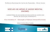 Vânia Cristina Alves Cunha · Entrega de listas de todos os pacientes em tratamento na rede de saúde mental especializada às equipes das ESF. Relatórios de altas dos CAPS. Solidificação