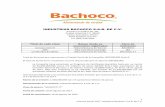INDUSTRIAS BACHOCO S.A.B. DE C.V....Información Referente a los Certificados Bursátiles Emitidos por Industrias Bachoco, S.A.B. de C. V. al 31 de Diciembre de 2017 Monto de la emisión: